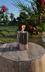 Polished Manhattan Floor Torch
