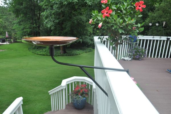 Deck Mount Birdbath