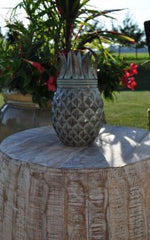 Pineapple Weathered Patina Tabletop Torch