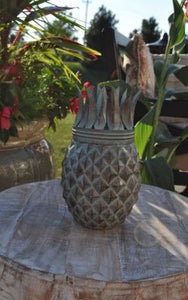 Pineapple Weathered Patina Tabletop Torch